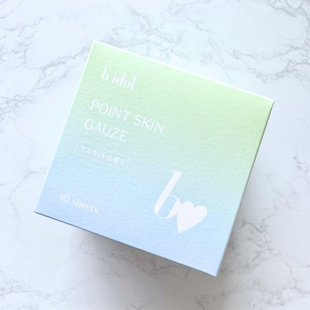 ポイントスキンガーゼ マスカットの香り/b idol/拭き取り化粧水を使ったクチコミ(4枚目)