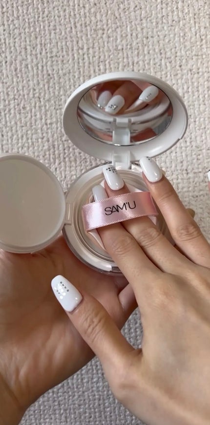 センシティブピュア&ピュアクッション/SAM'U/クッションファンデーションを使ったクチコミ(1枚目)