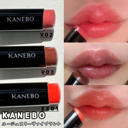 ルージュスターヴァイブラント/KANEBO/口紅を使ったクチコミ(2枚目)