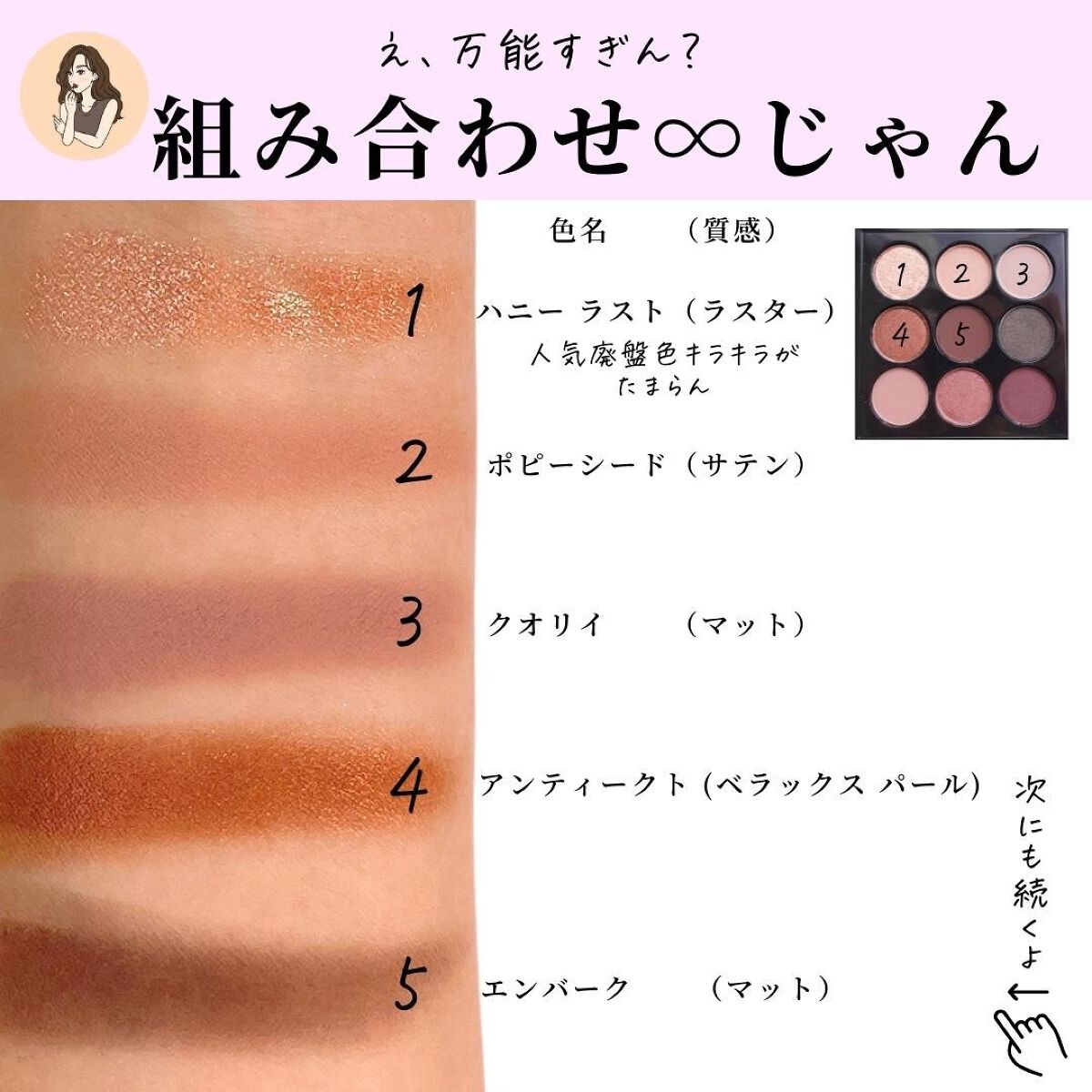 スモール アイシャドウ×9/M・A・C/アイシャドウパレットを使ったクチコミ(4枚目)