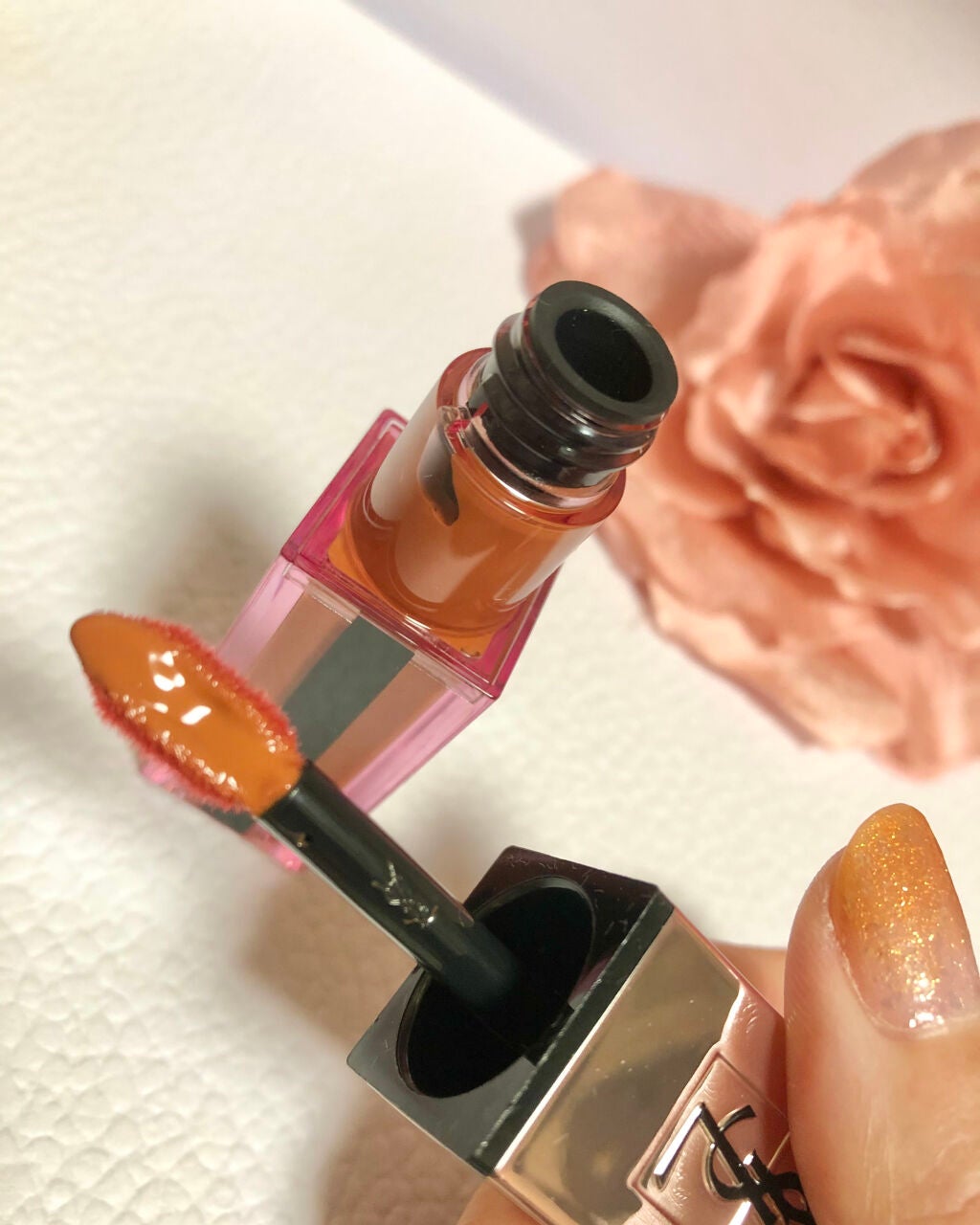 ルージュ ピュールクチュール ザ スリム グロウマット/YVES SAINT LAURENT BEAUTE/口紅を使ったクチコミ(6枚目)