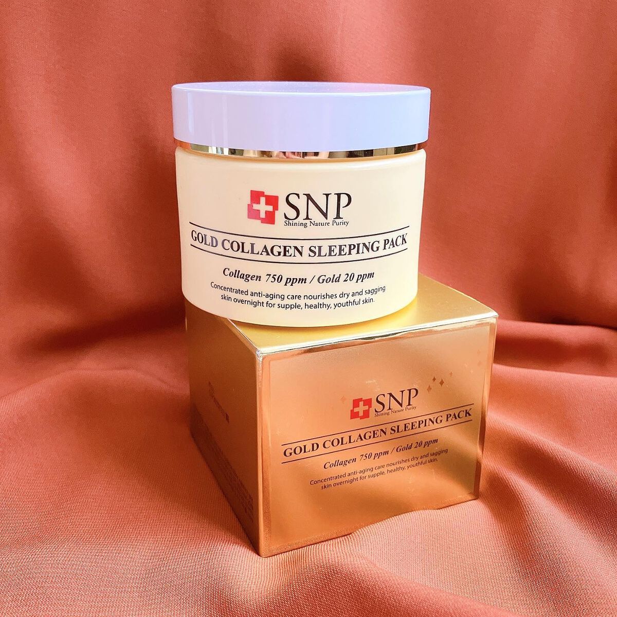 SNP ゴールド コラーゲン スリーピング パック/SNP/シートマスク・パックを使ったクチコミ(1枚目)