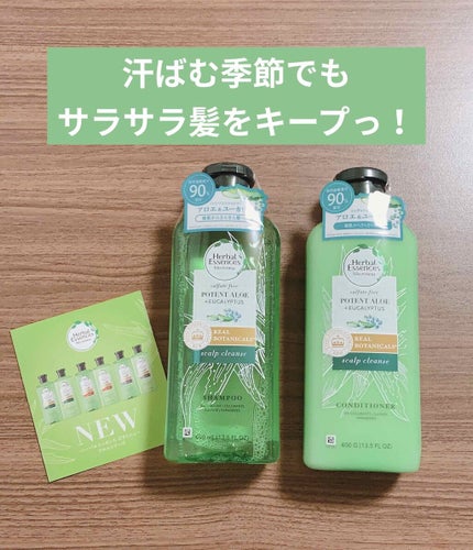 ビオリニュー アロエ&ユーカリ シャンプー/コンディショナー/ハーバルエッセンス/市販シャンプーを使ったクチコミ(1枚目)