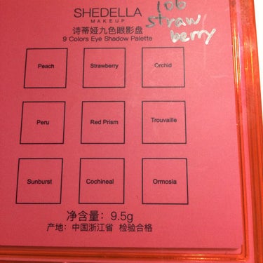  诗蒂娅九色眼影盘 (9 Colors Eye Shadow Palette)/SHEDELLA/パウダーアイシャドウを使ったクチコミ（3枚目）