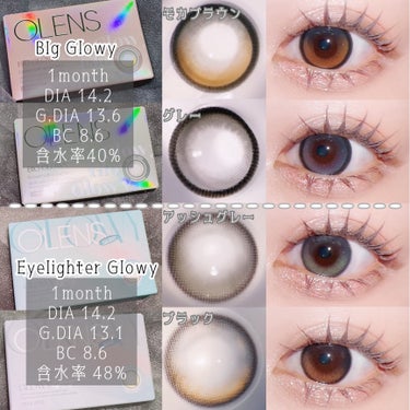 Eyelighter Glowy 1Month/OLENS/カラーコンタクトレンズを使ったクチコミ（2枚目）