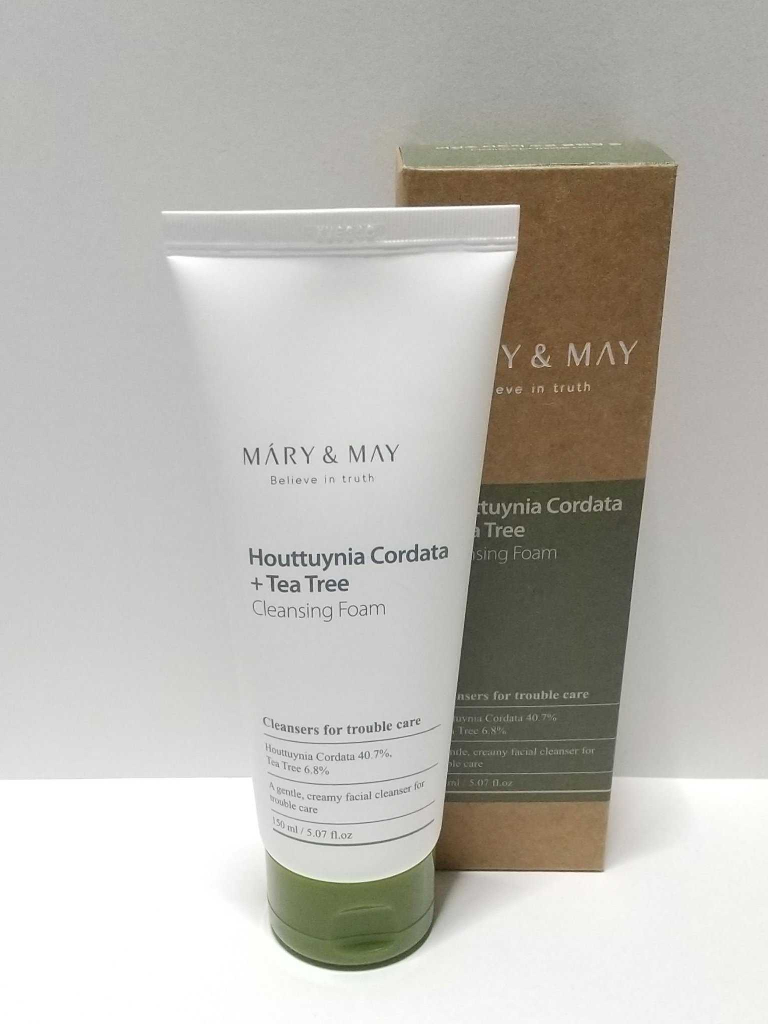 MARY&MAY ドクダミティーツリー毛穴クレンジングフォームのクチコミ「⭐️⭐️⭐️☆☆
キュッと洗い上がる✨

MARY&MAY
ドクダミティーツリークレンジングフ.....」（1枚目）