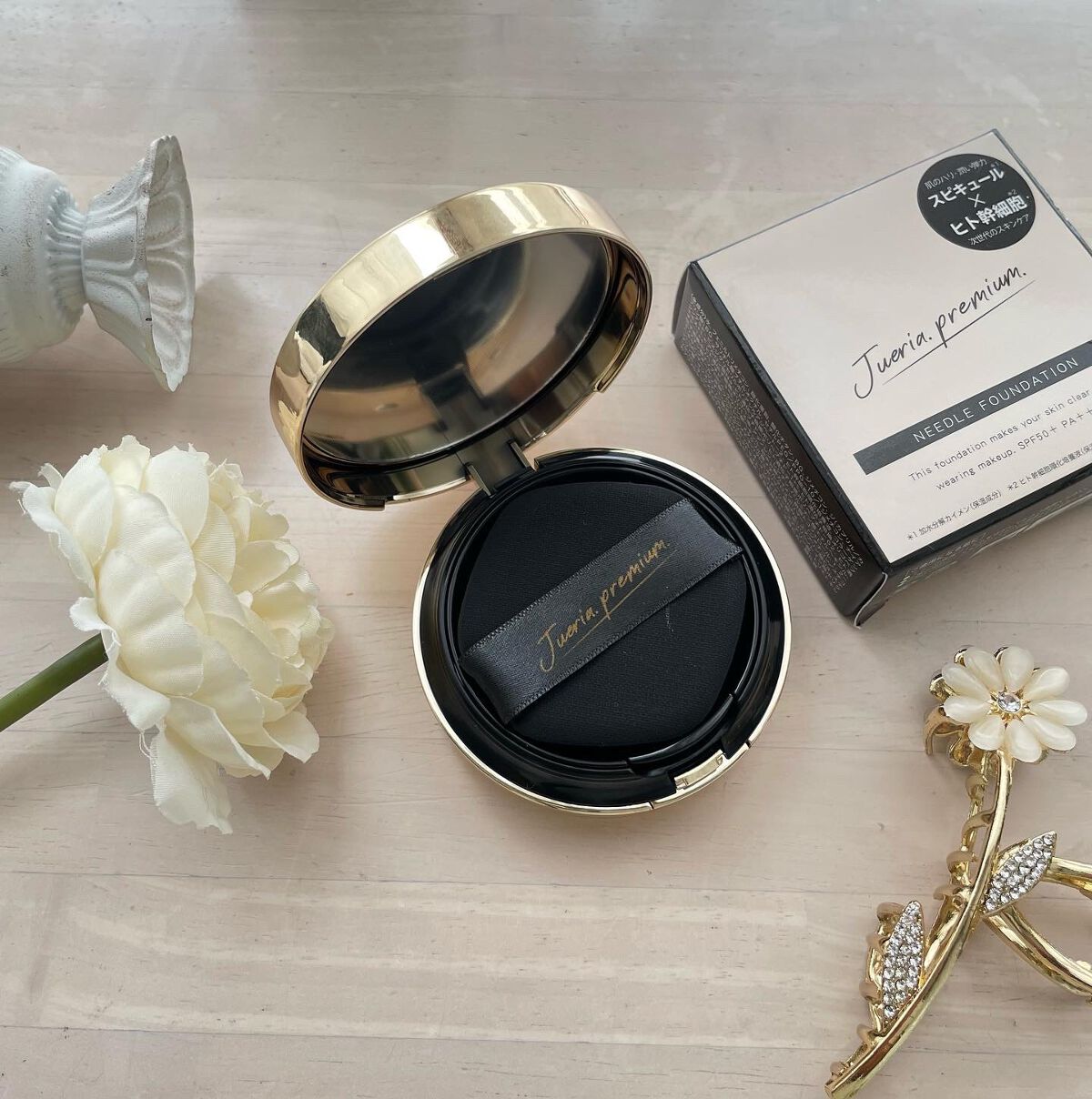 プレミアムニードルファンデーション/ジュエリアプレミアム/クッションファンデーションを使ったクチコミ(1枚目)