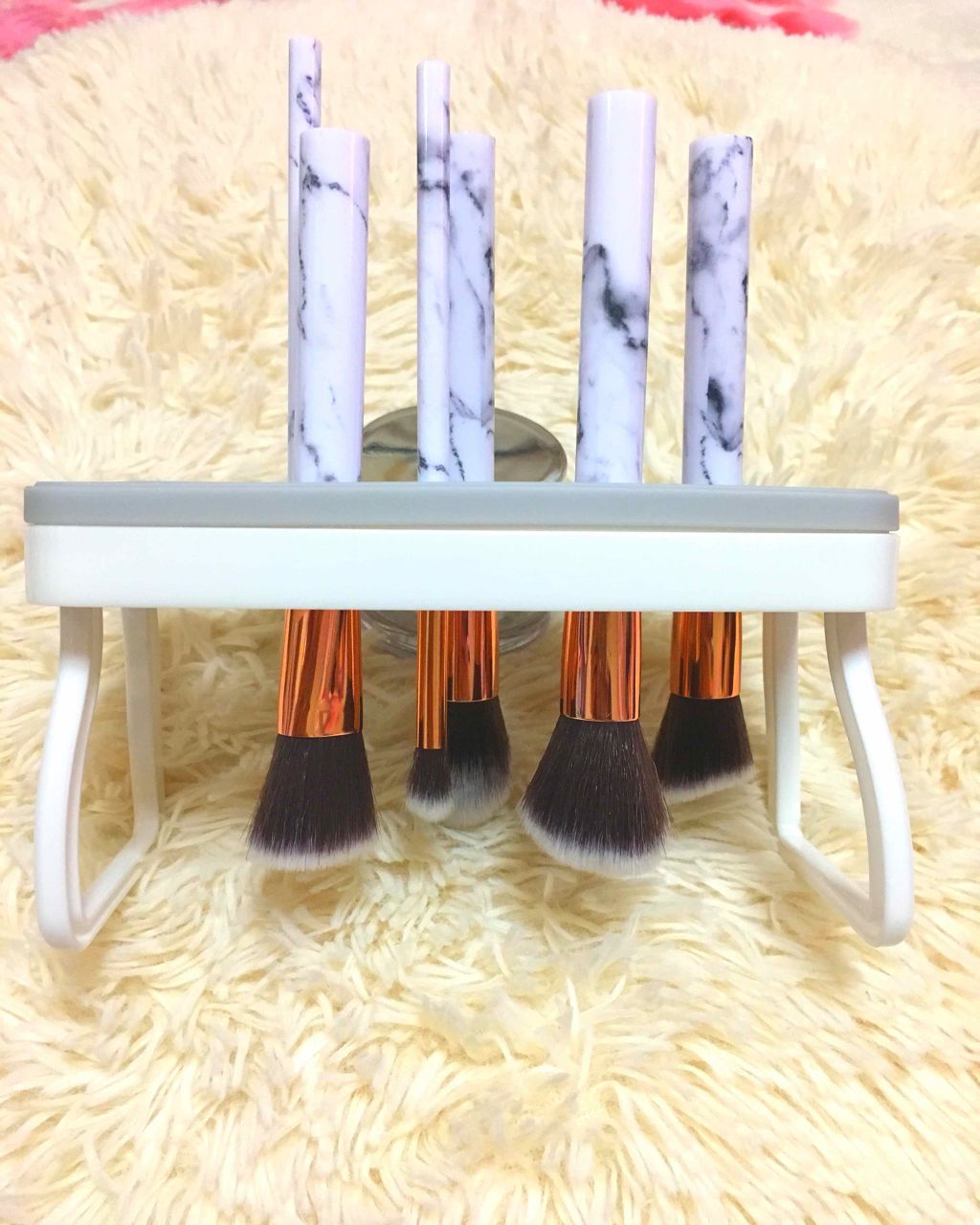 メイクブラシスタンド/セリア/その他化粧小物を使ったクチコミ(3枚目)