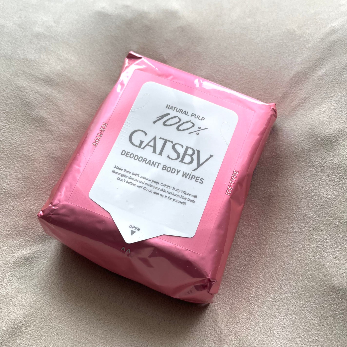 アイスデオドラント ボディペーパーN フリーズピーチ/ギャツビー/ボディシートを使ったクチコミ(1枚目)