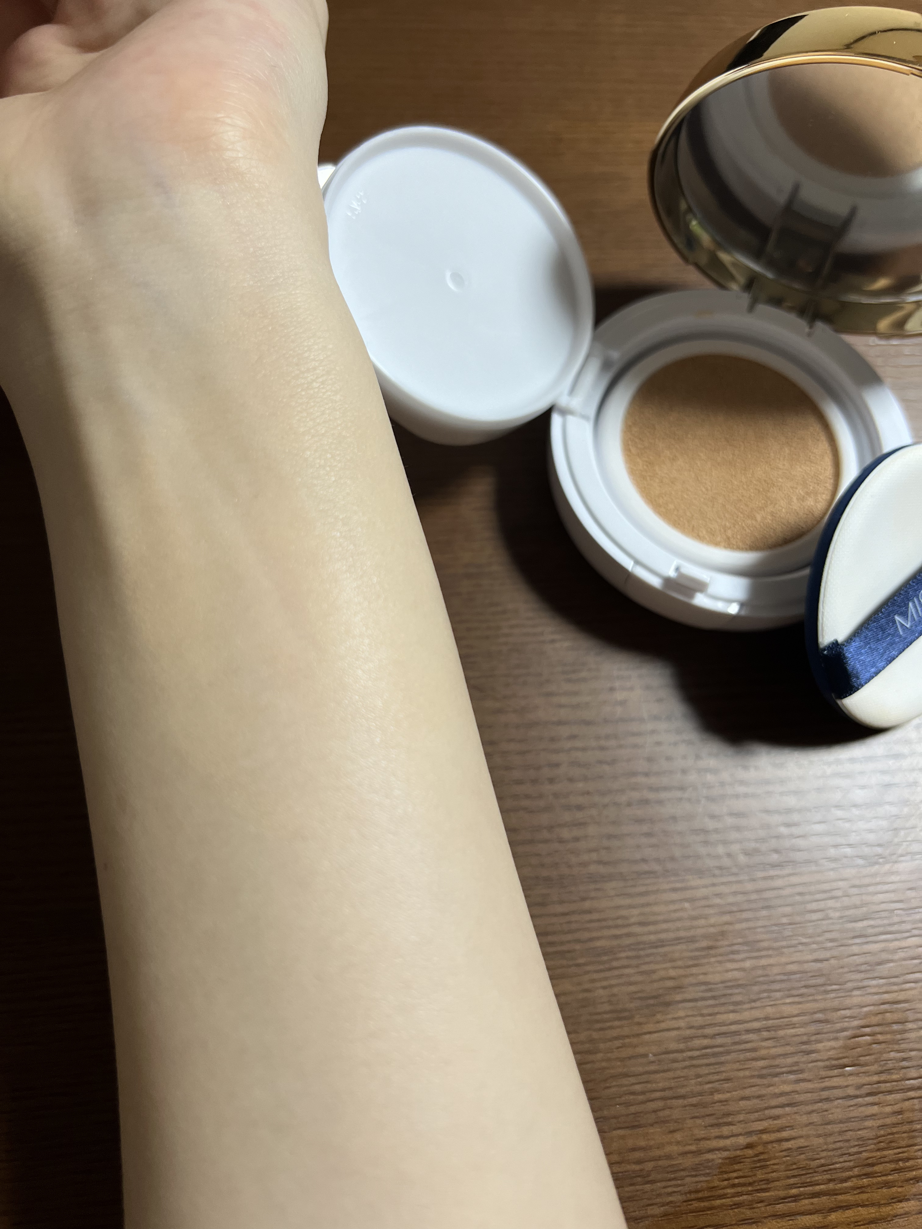 M クッション ファンデーション(モイスチャー) No.21/MISSHA/クッションファンデーションを使ったクチコミ（2枚目）