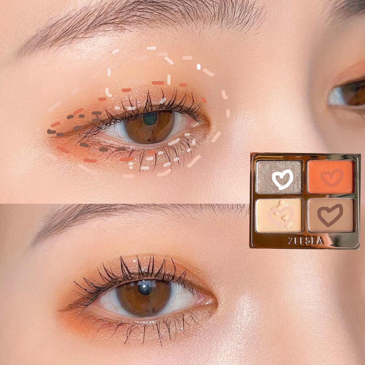 アニマルアイシャドウ(4シェード)/ZEESEA/アイシャドウパレットを使ったクチコミ(2枚目)