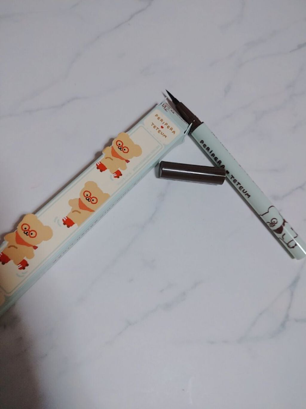 インク シン シン ブラッシュ ライナー/PERIPERA/リキッドアイライナーを使ったクチコミ(1枚目)