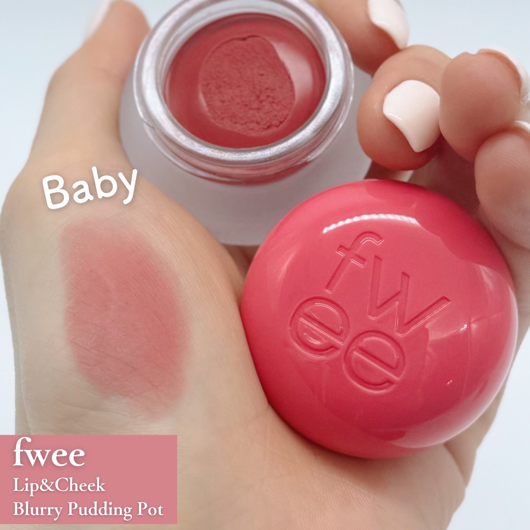 リップアンドチーク ブラーリープリンポット/fwee/口紅を使ったクチコミ（2枚目）