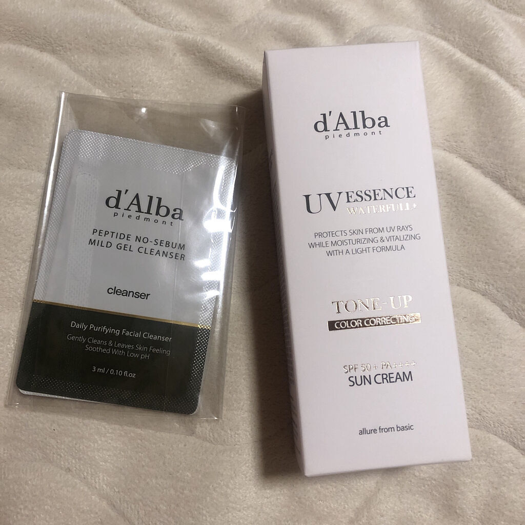 ウォータフルトーンアップサンクリーム/ダルバ/日焼け止めクリームを使ったクチコミ（1枚目）