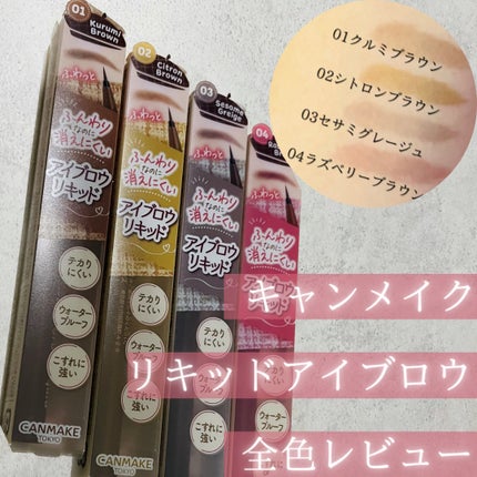フローレスブロウリキッド/キャンメイク/リキッドアイブロウを使ったクチコミ(2枚目)