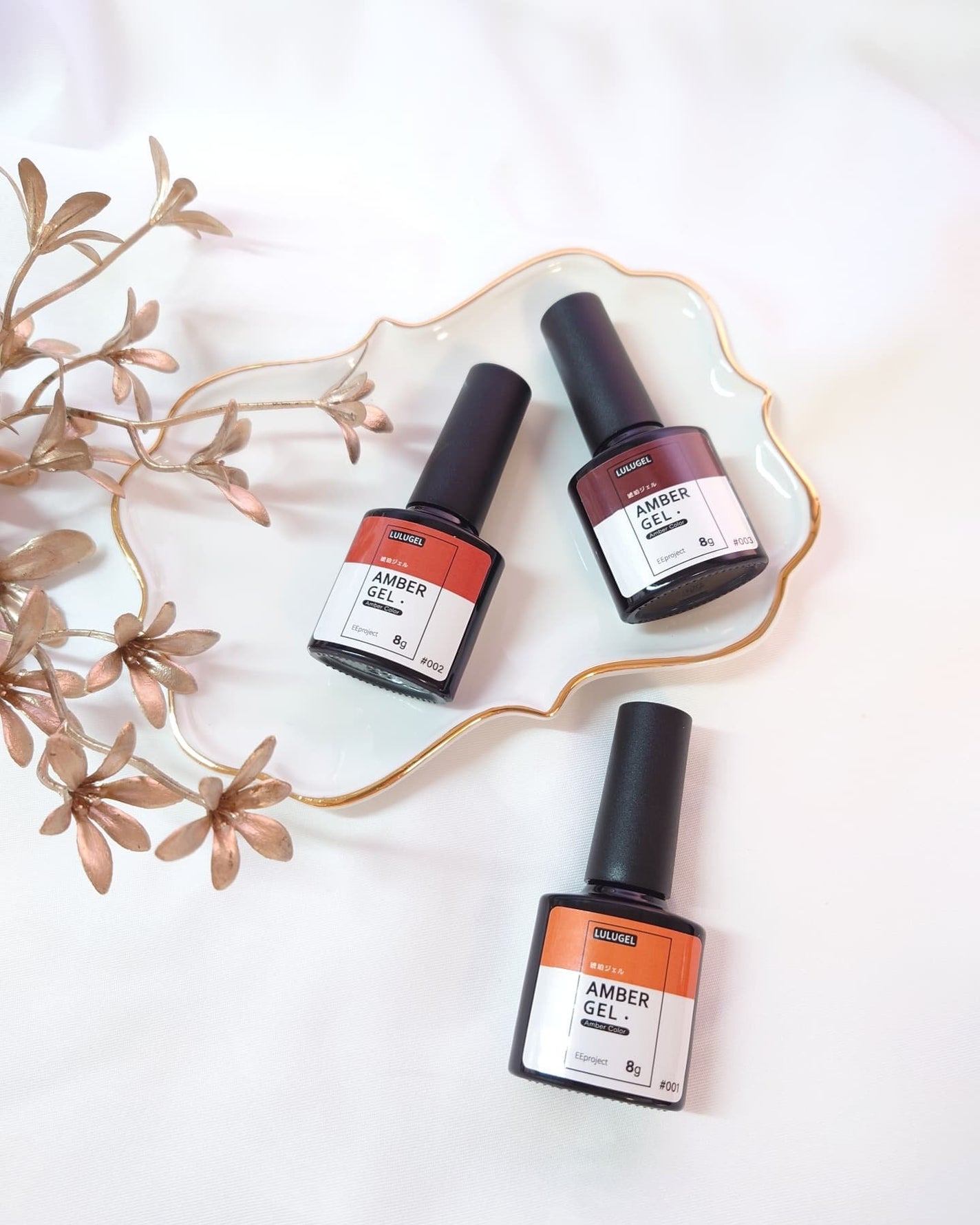 アンバージェル 琥珀ジェル/LULUGEL/ジェルネイルを使ったクチコミ(8枚目)