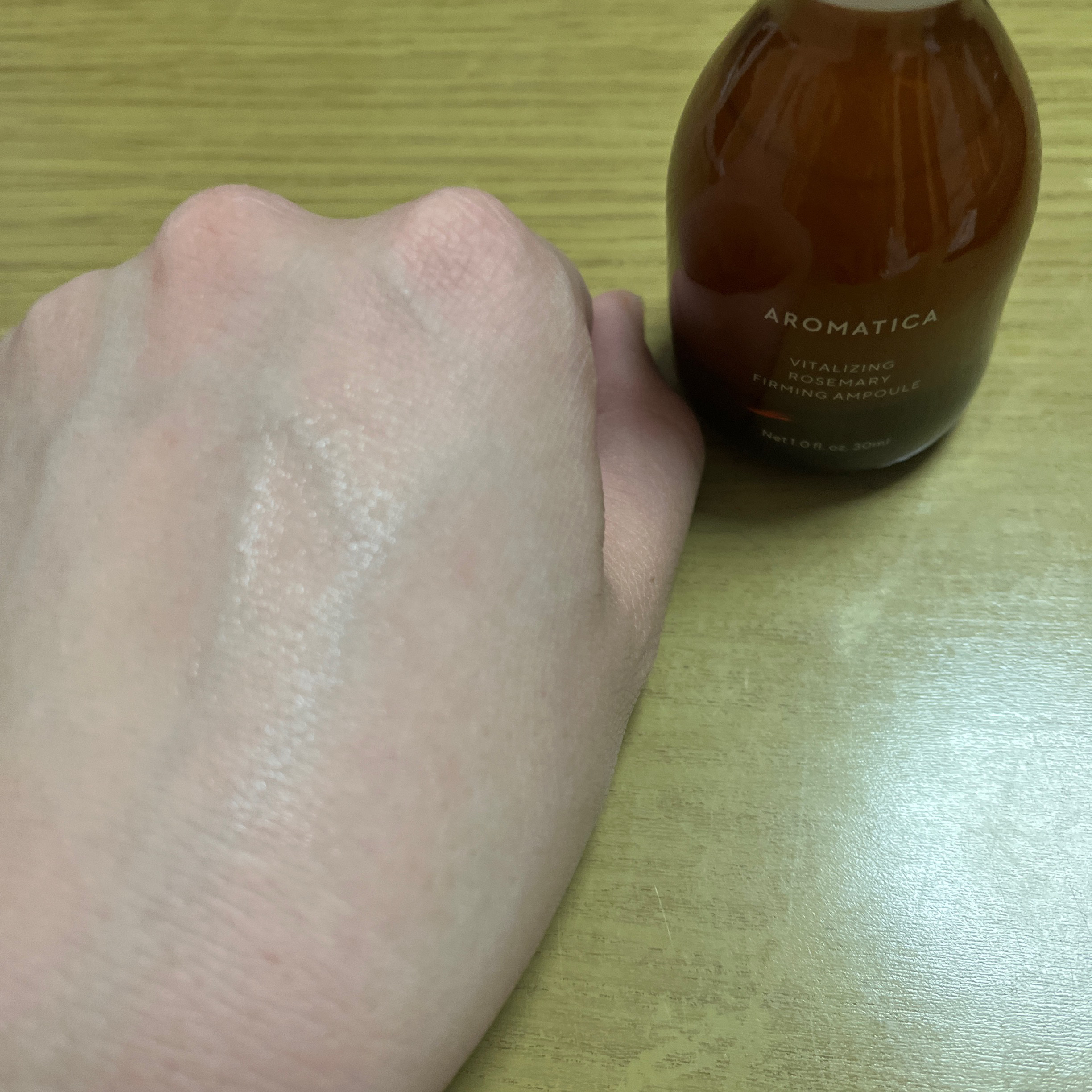 バイタライジング ローズマリー ファーミング アンプル/AROMATICA/美容液を使ったクチコミ（3枚目）