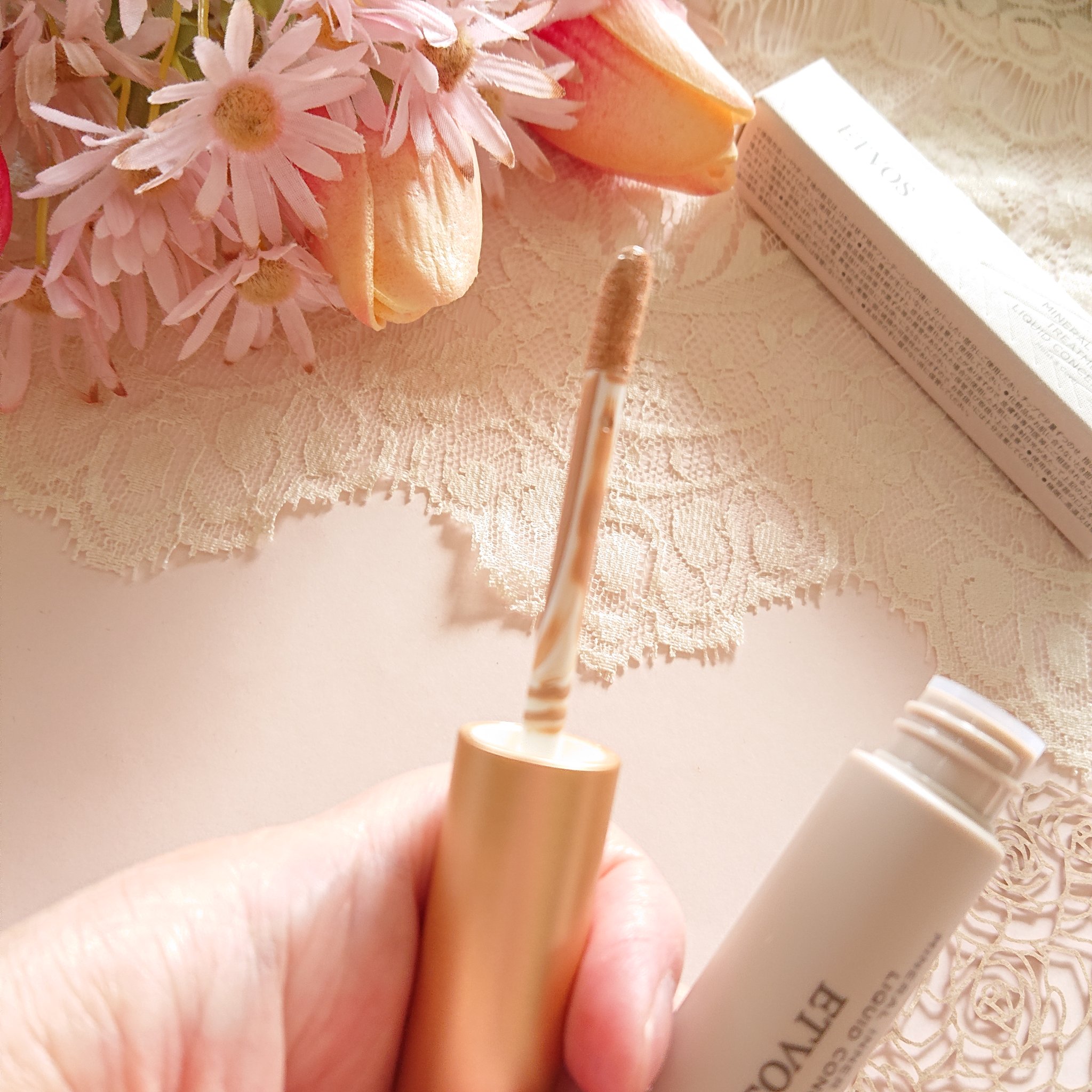 ミネラルインナートリートメントリキッドコンシーラー/エトヴォス/リキッドコンシーラーを使ったクチコミ（2枚目）