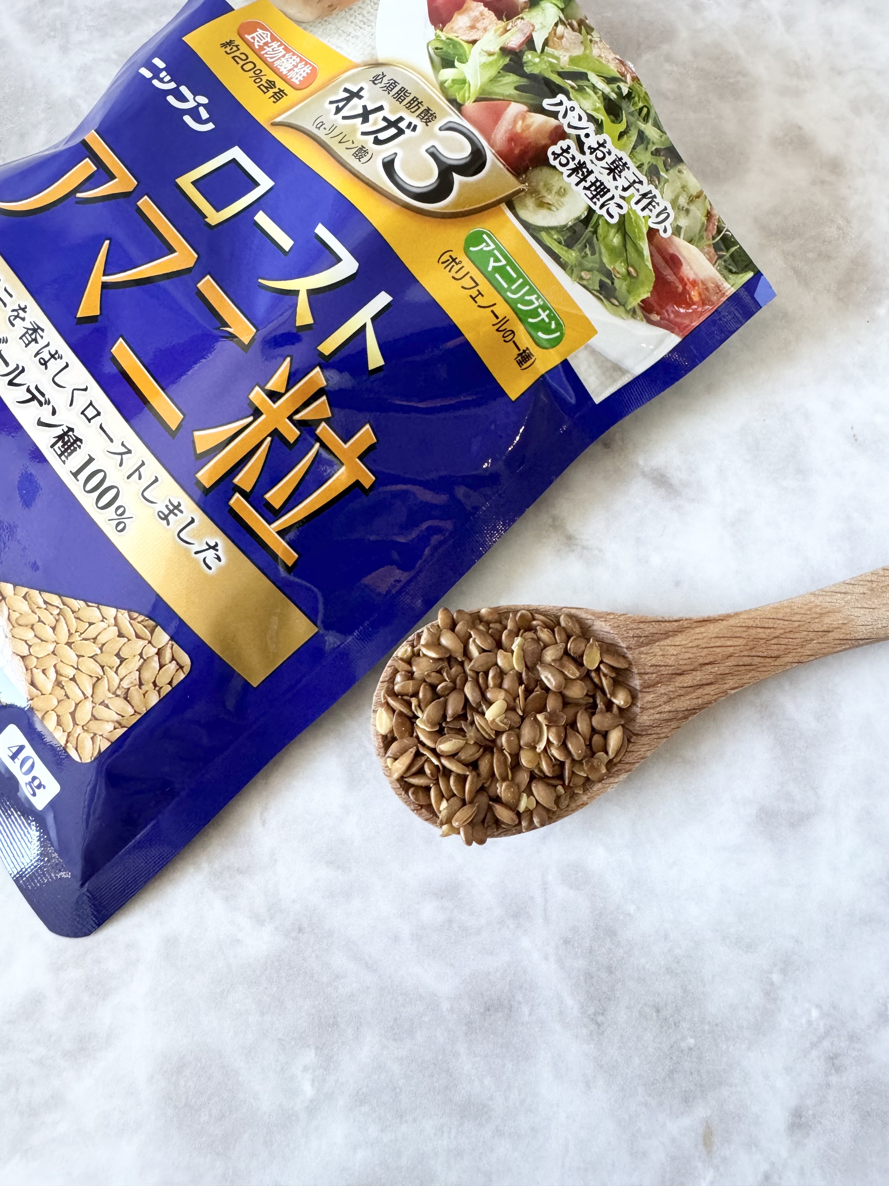 ローストアマニ 粒/NIPPN/食品を使ったクチコミ（2枚目）