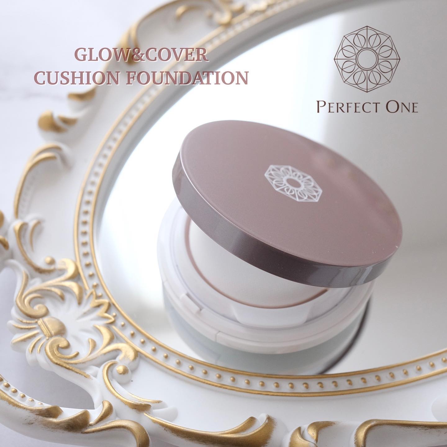 グロウ＆カバークッションファンデーション ピンクナチュラル/パーフェクトワン/クッションファンデーションを使ったクチコミ（1枚目）