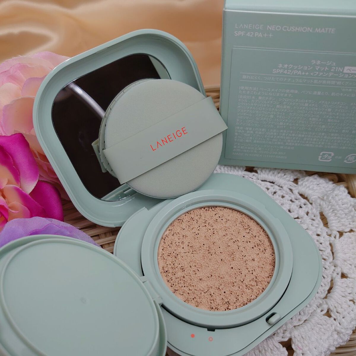 ネオクッション マット/LANEIGE/クッションファンデーションを使ったクチコミ（1枚目）