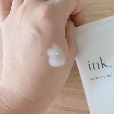 ink. オールインワンジェル（多機能ジェル美容液）のクチコミ「ink.　オールインワンジェル

高濃度ヒト型セラミド配合。
(※メーカー推奨濃度５％配合)
.....」（2枚目）