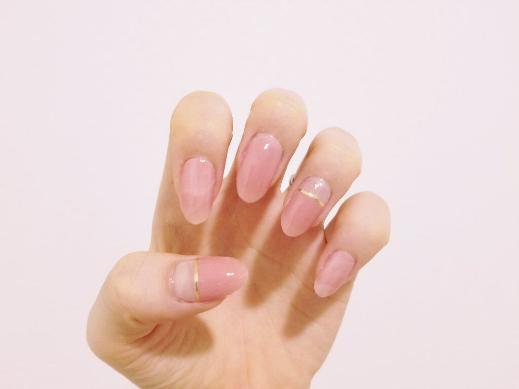 貼るジェルネイル/セリア/ネイルシールを使ったクチコミ(4枚目)