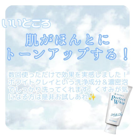 パーフェクトホワイトクレイ/SENKA(専科)/洗顔フォームを使ったクチコミ(2枚目)