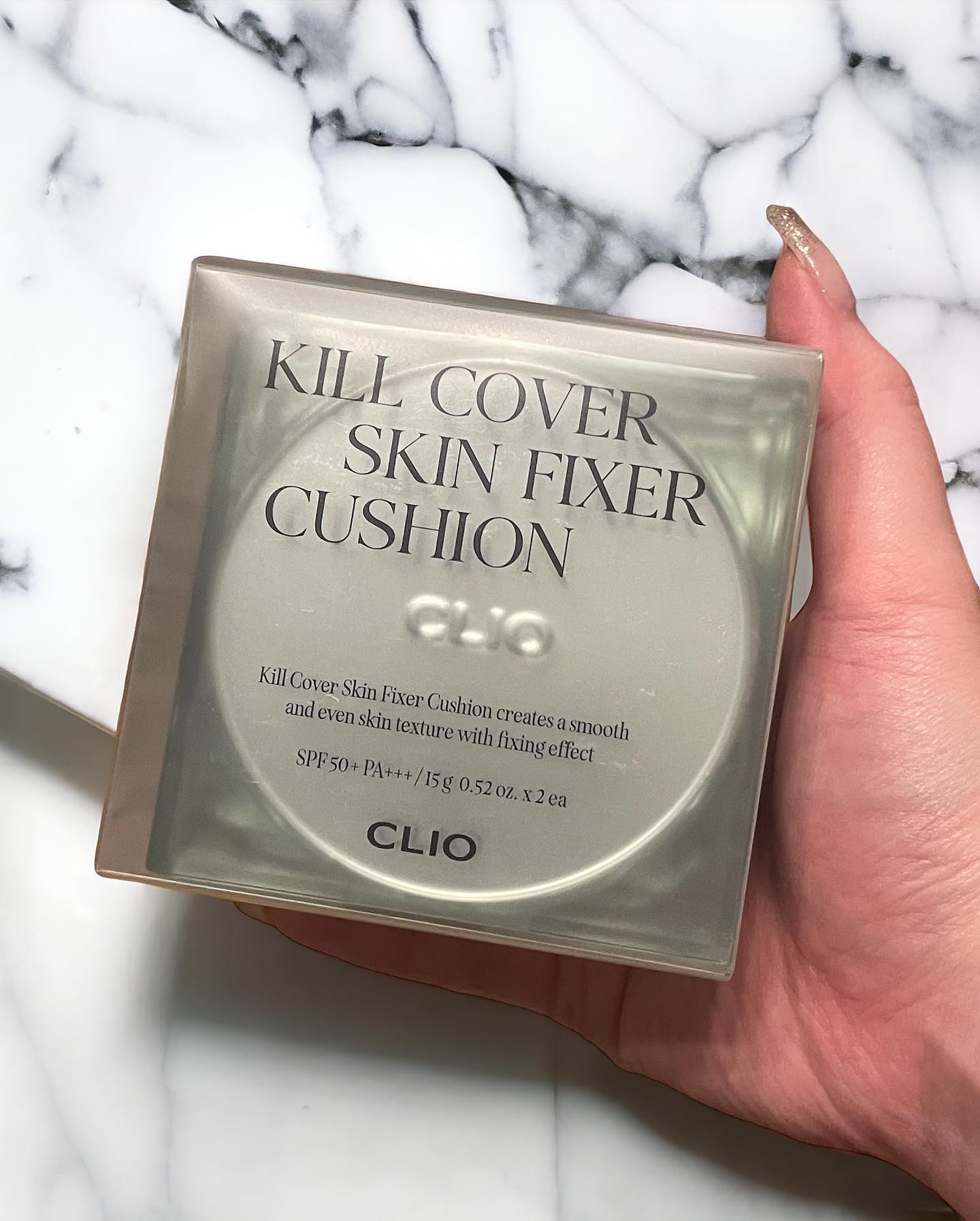 クリオ キル カバー スキン フィクサー クッション 21N LINEN/CLIO/クッションファンデーションを使ったクチコミ（2枚目）