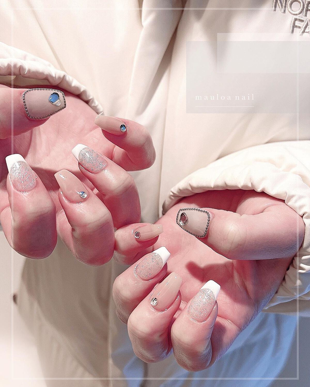 mauloa_nail on LIPS 「・ワンホンネイル❤️ありがとうございましたっ☺️✨・ネイルやり..」(1枚目)