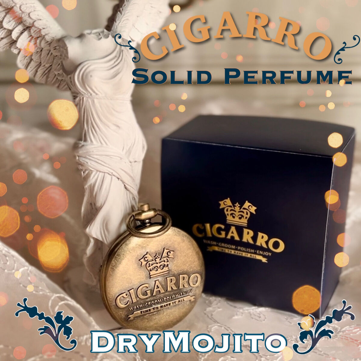 ソリッドパフューム ドライモヒート/CIGARRO/練り香水を使ったクチコミ（1枚目）