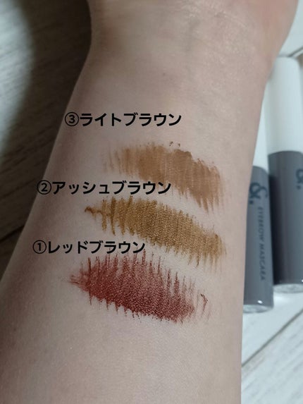 &.眉カラーマスカラ/DAISO/眉マスカラを使ったクチコミ(2枚目)