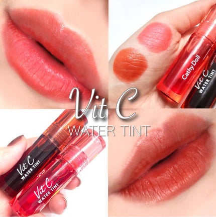 Vit C ウォーターティント 02 Lychee/CathyDoll/リップティントを使ったクチコミ(1枚目)