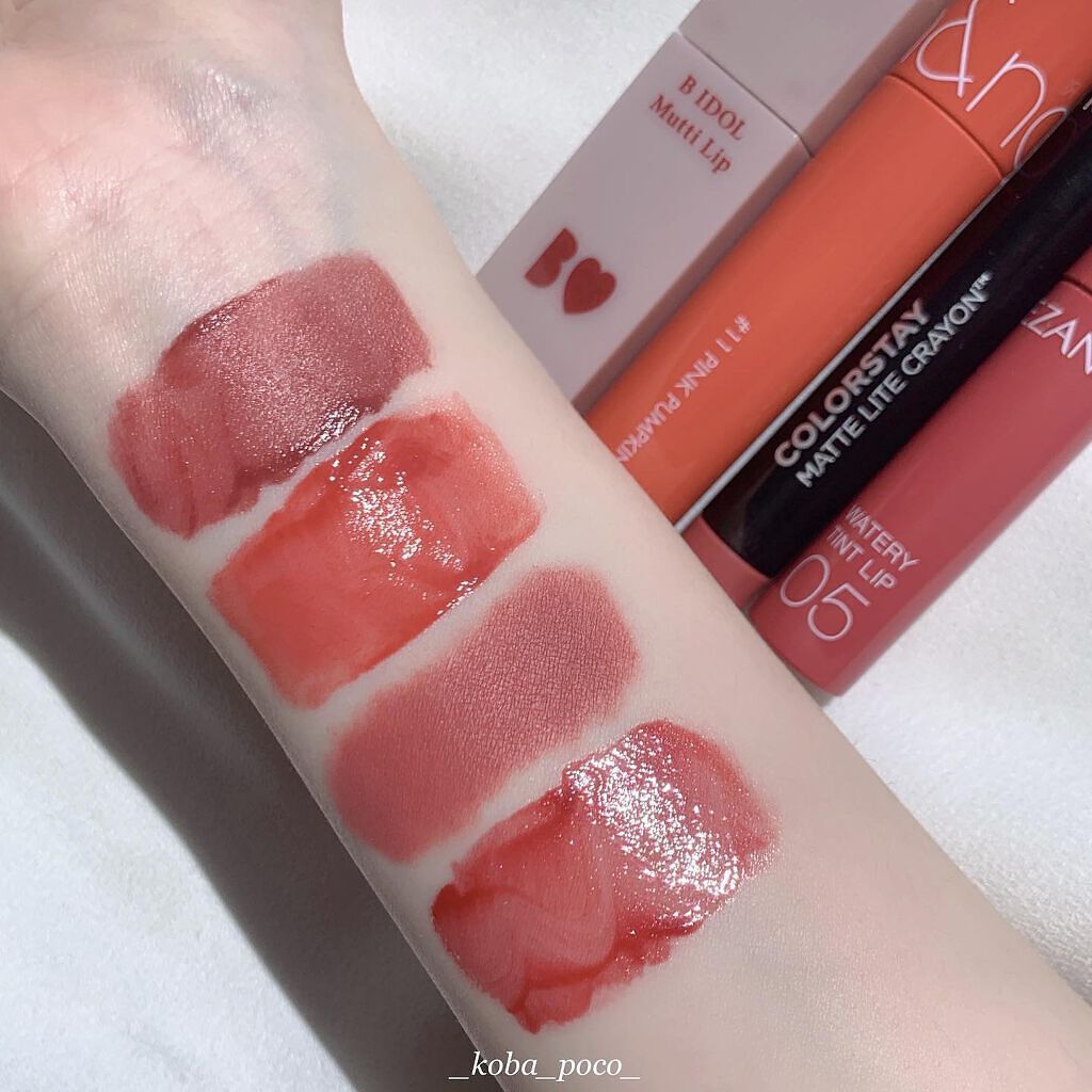 ジューシーラスティングティント/rom&nd/リップティントを使ったクチコミ(6枚目)