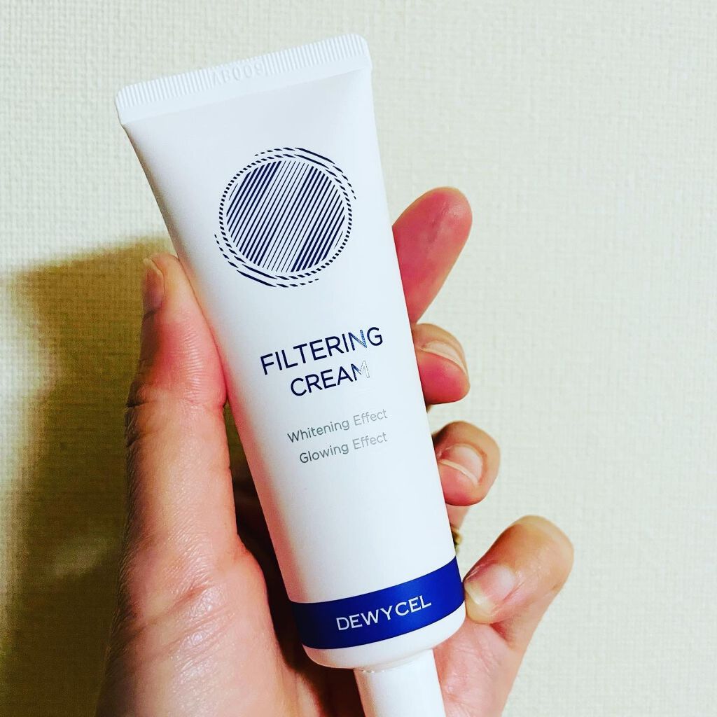 フィルタリングクリーム/DEWYCEL/日焼け止めクリームを使ったクチコミ（1枚目）