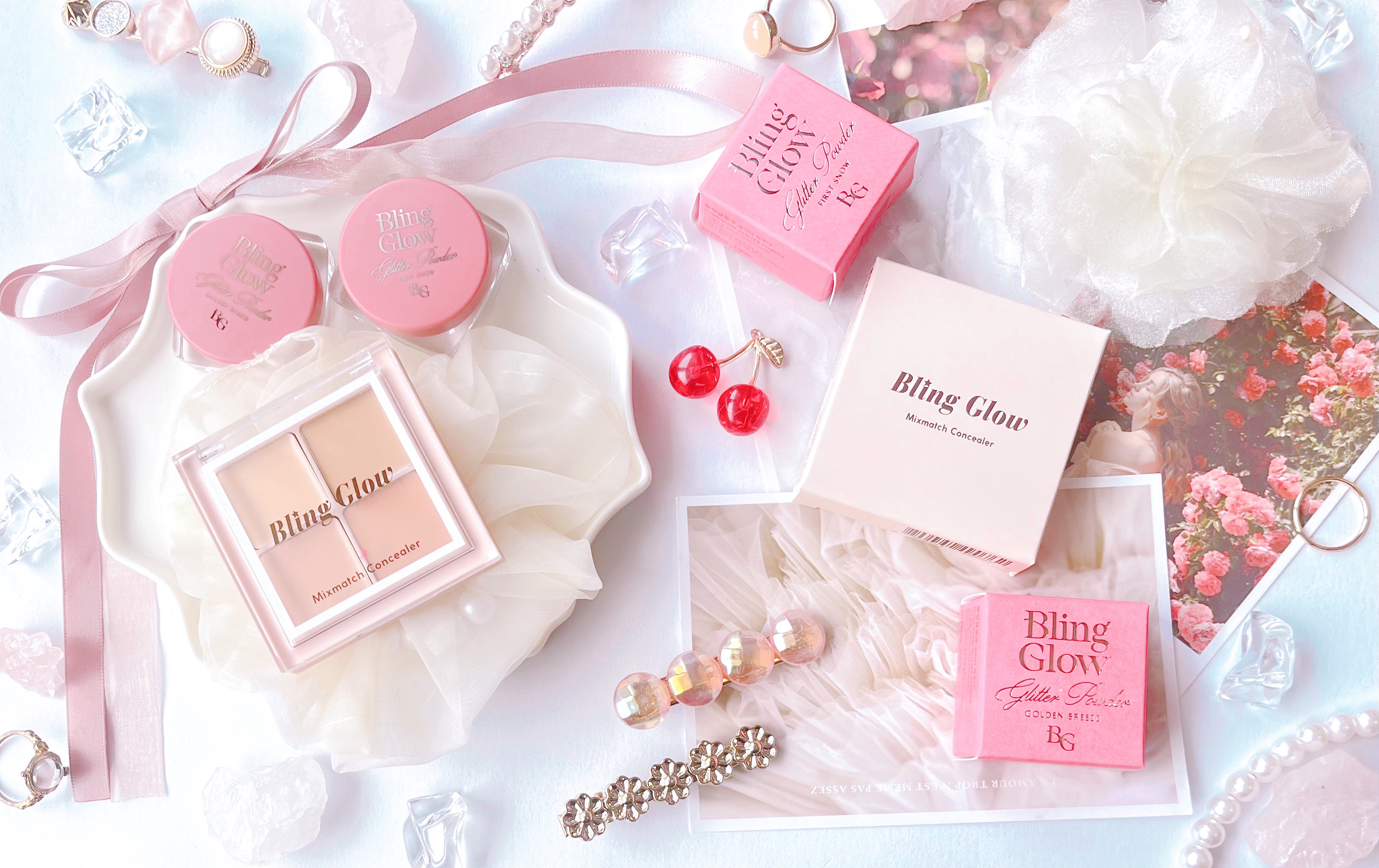 グリッターパウダー/BLING GLOW/パウダーハイライトを使ったクチコミ（1枚目）