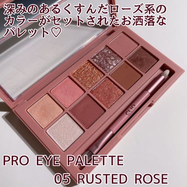 プロ アイ パレット 05 RUSTED ROSE/CLIO/パウダーアイシャドウを使ったクチコミ（2枚目）