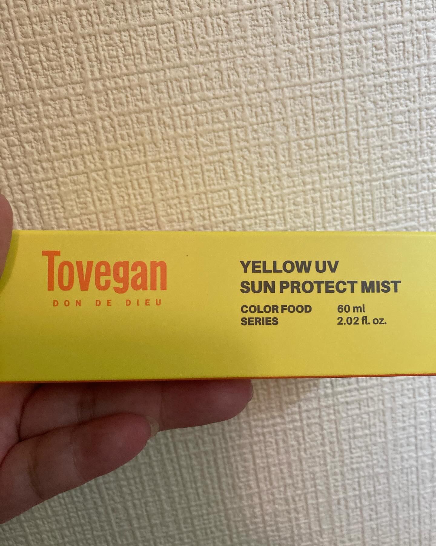カラーフードシリーズ イエローUVサンプロテクトミスト SPF50+ PA+++/Tovegan/日焼け止めミスト・スプレーを使ったクチコミ（2枚目）