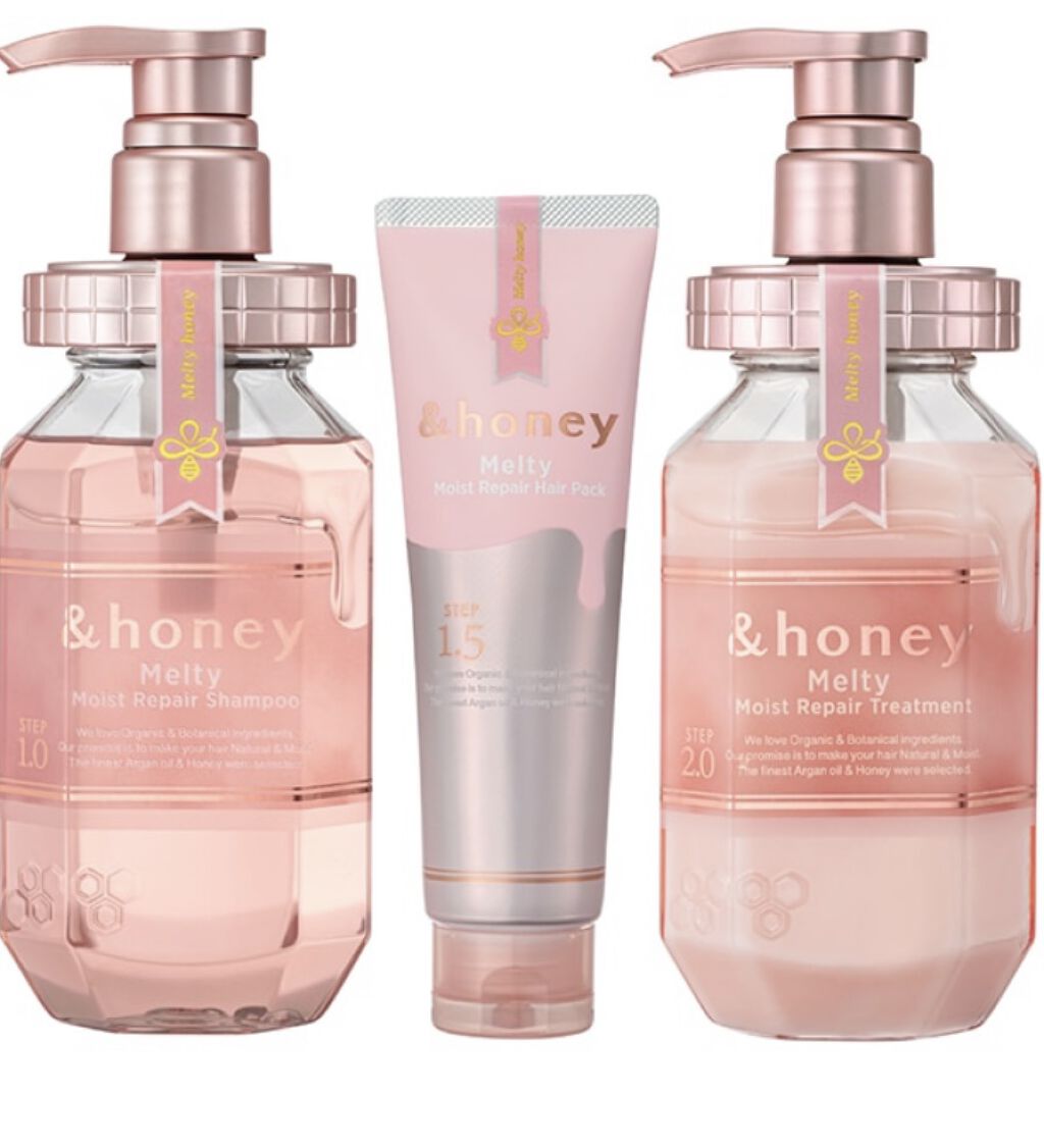 &honey Melty モイストリペア シャンプー1.0／モイストリペア ヘアトリートメント2.0/&honey/市販シャンプーを使ったクチコミ（1枚目）