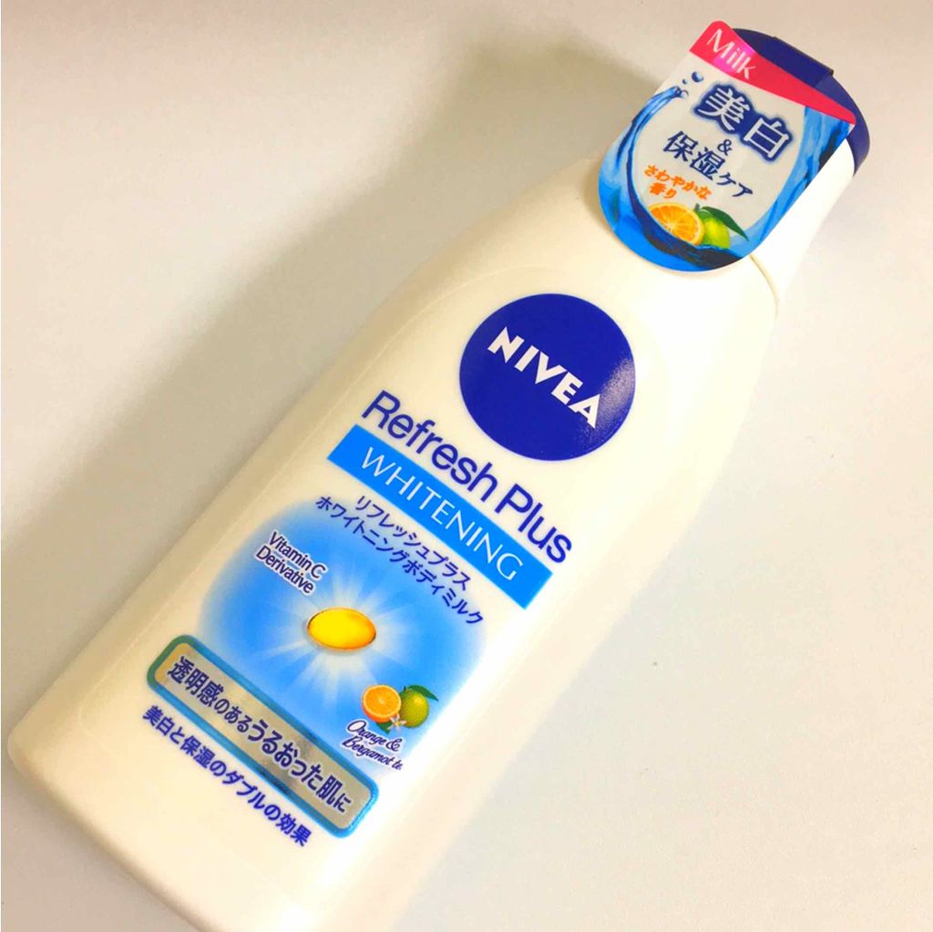 リフレッシュプラス ホワイトニング ボディミルク/ニベア/ボディミルクを使ったクチコミ(1枚目)