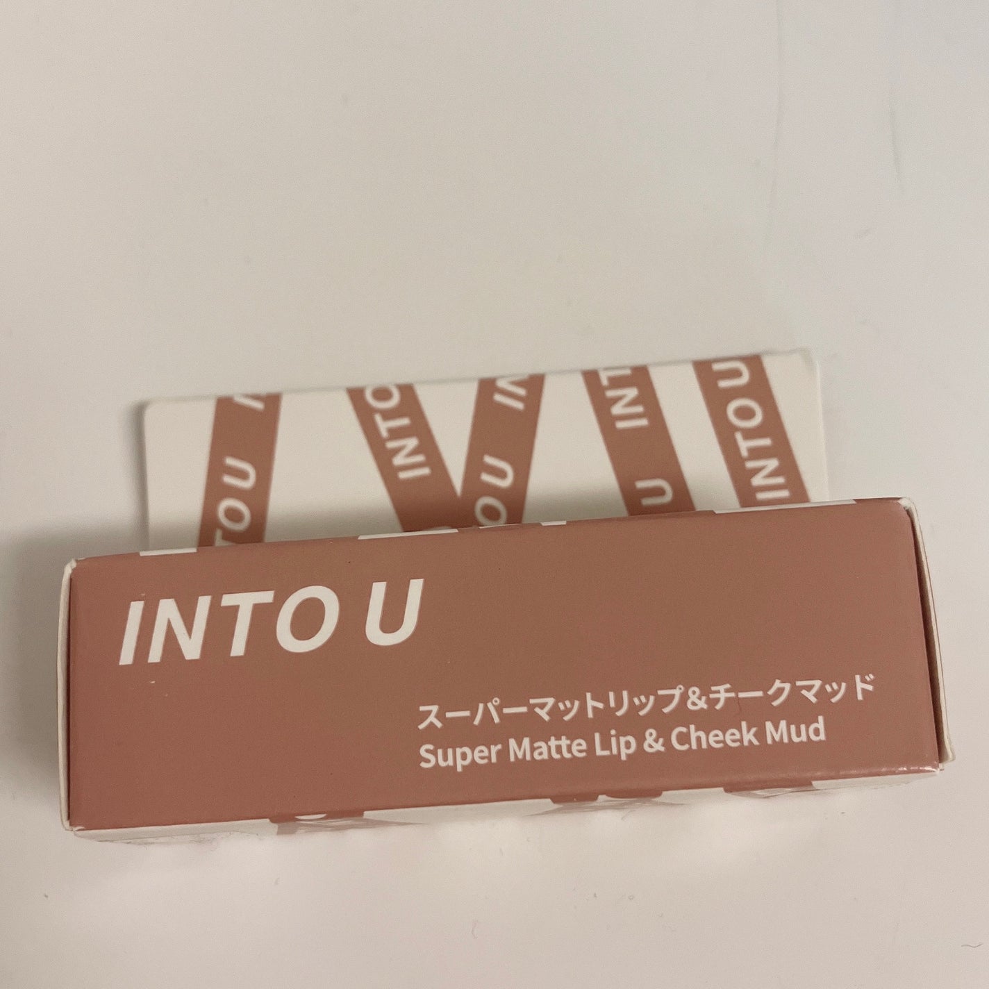スーパーマットリップ&チークマッド/INTO U/口紅を使ったクチコミ(1枚目)