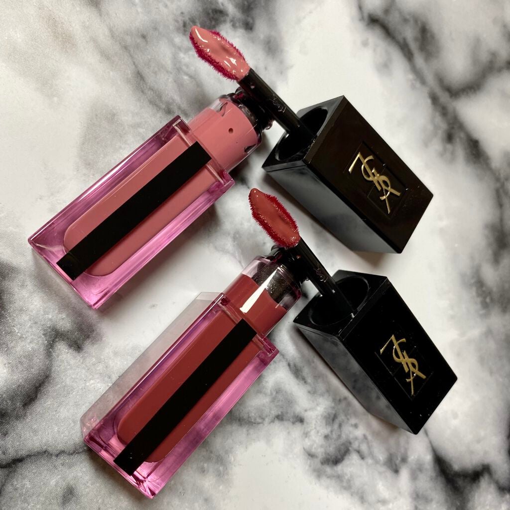 ルージュ ピュールクチュール ヴェルニ ウォーターステイン/YVES SAINT LAURENT BEAUTE/口紅を使ったクチコミ(4枚目)