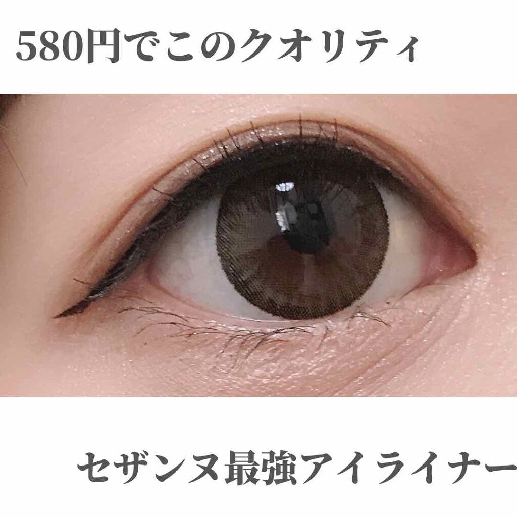 極細 アイライナーR 10 ブラック/CEZANNE/リキッドアイライナーを使ったクチコミ（1枚目）