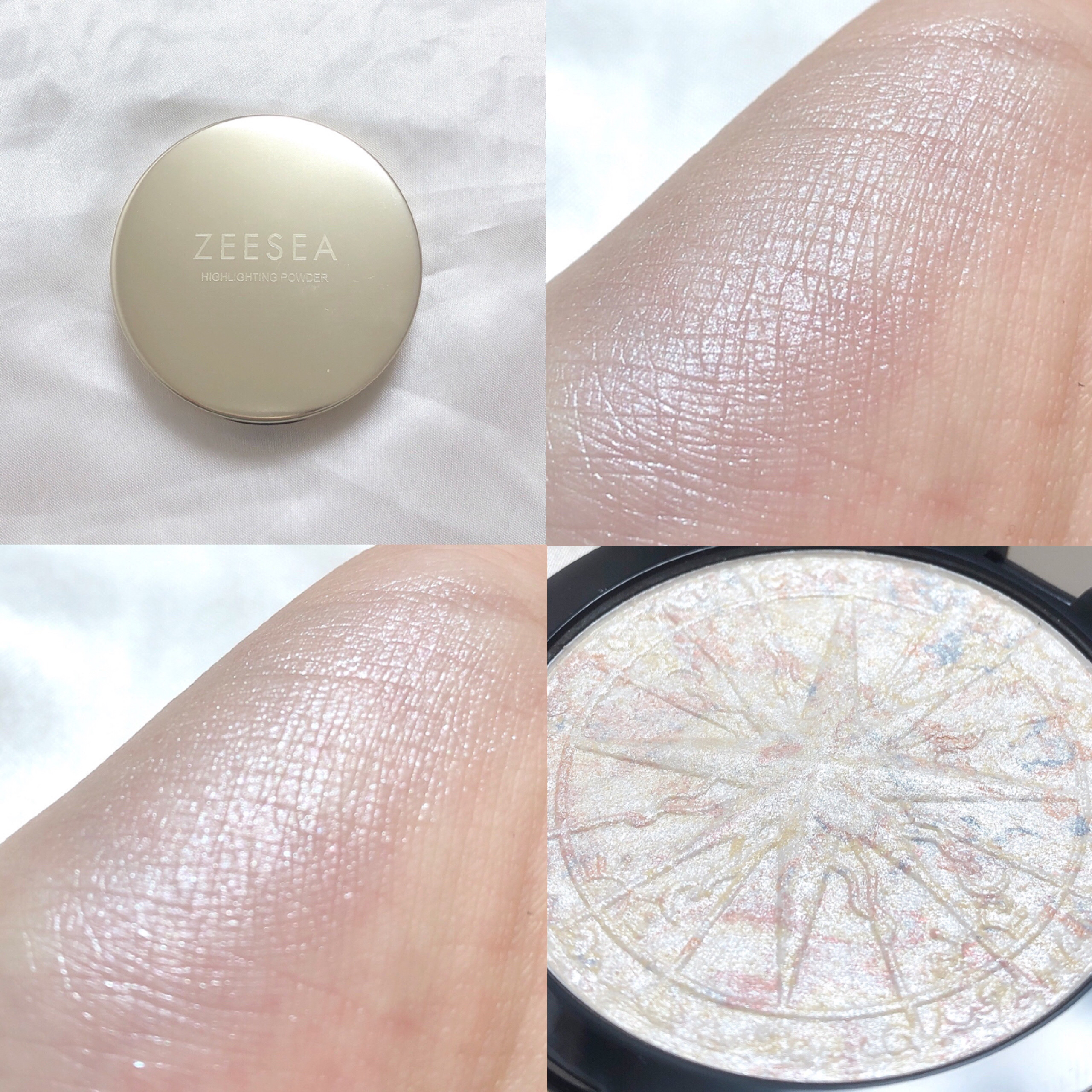 ZEESEA 顔がキラキラ  オーロラ系ハイライト/ZEESEA/パウダーハイライトを使ったクチコミ（2枚目）