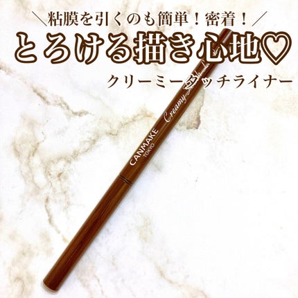 クリーミータッチライナー/キャンメイク/ジェルアイライナーを使ったクチコミ(1枚目)