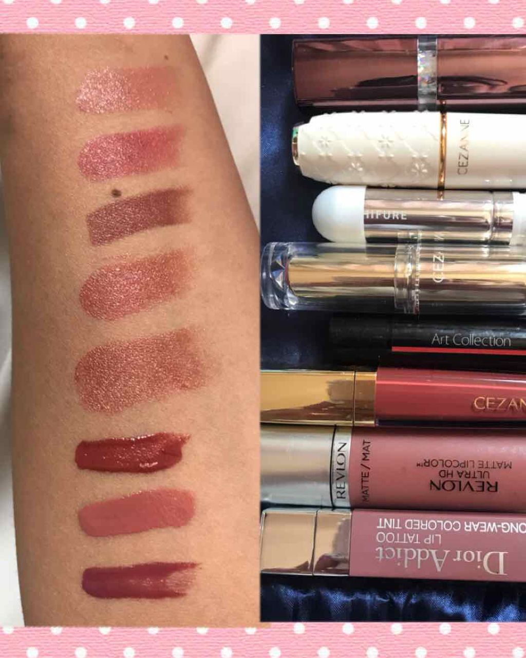 ラスティンググロスリップ/CEZANNE/口紅を使ったクチコミ(2枚目)