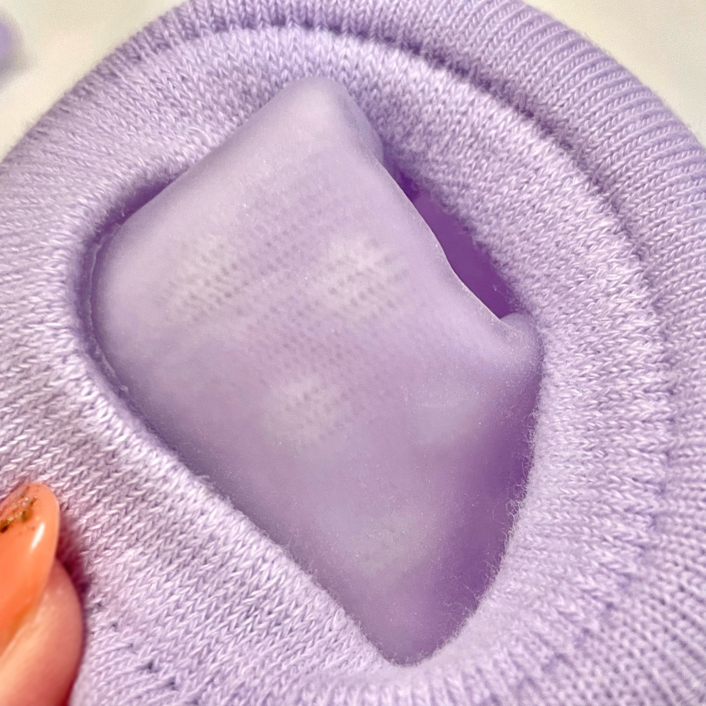 ベビーフット 保湿密封ソックス 限定ラベンダー/ベビーフット/レッグ・フットケアを使ったクチコミ（2枚目）