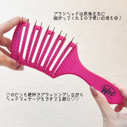 フレックスドライ パドルブラシ ピンク/ウェットブラシ/ヘアブラシを使ったクチコミ(4枚目)