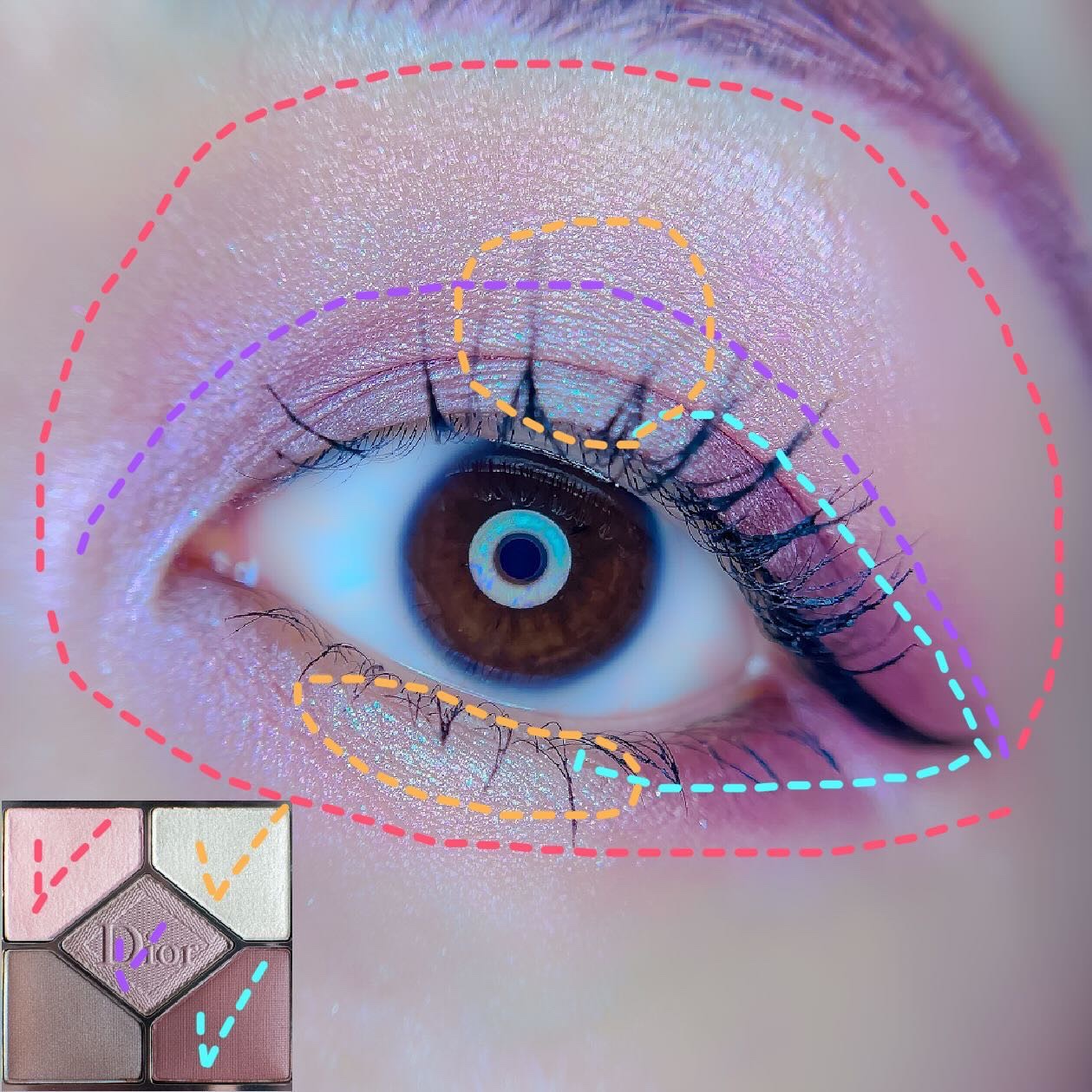 【旧】サンク クルール クチュール/Dior/アイシャドウパレットを使ったクチコミ（2枚目）