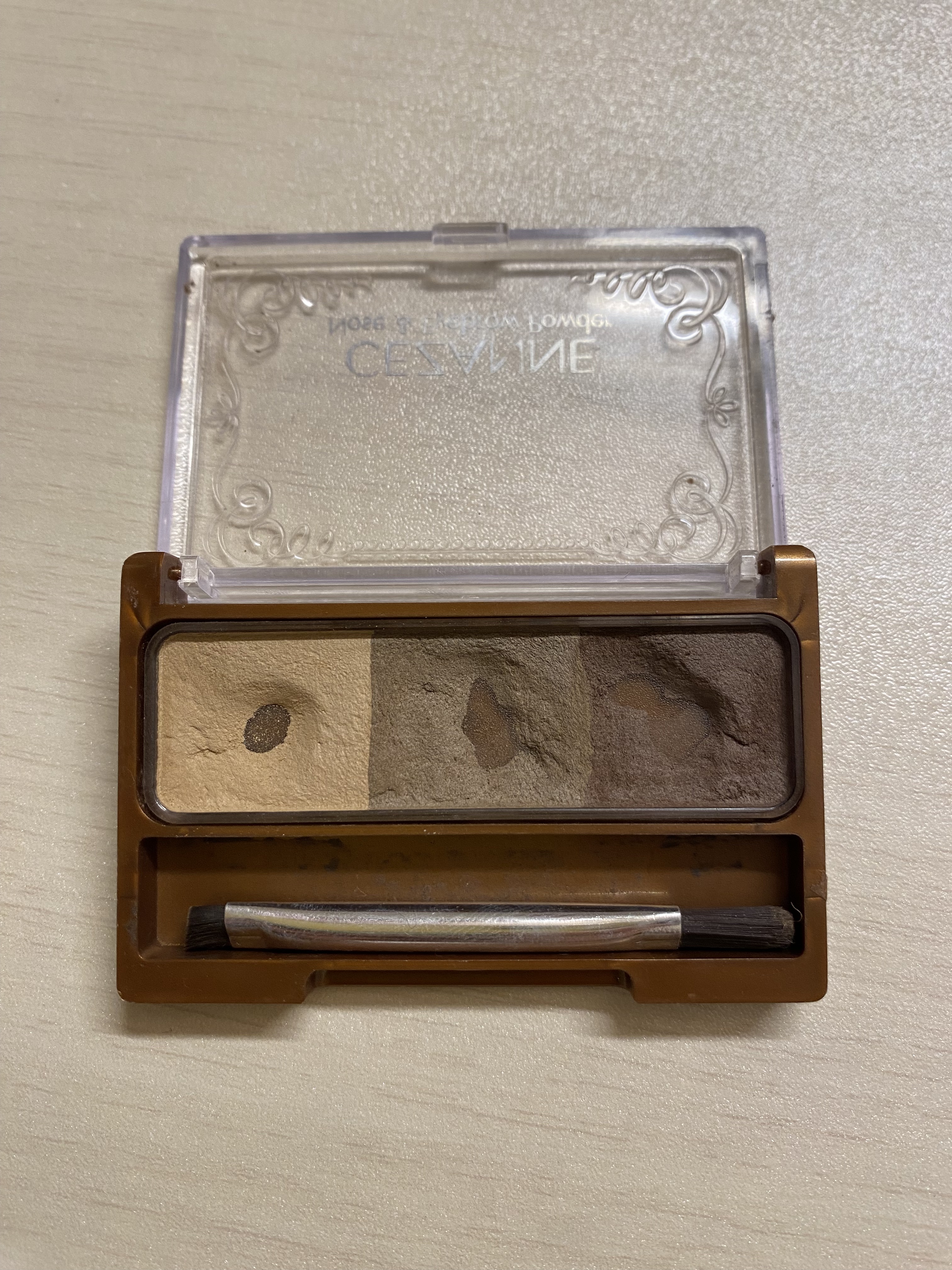 ノーズ＆アイブロウパウダー/CEZANNE/パウダーアイブロウを使ったクチコミ（2枚目）